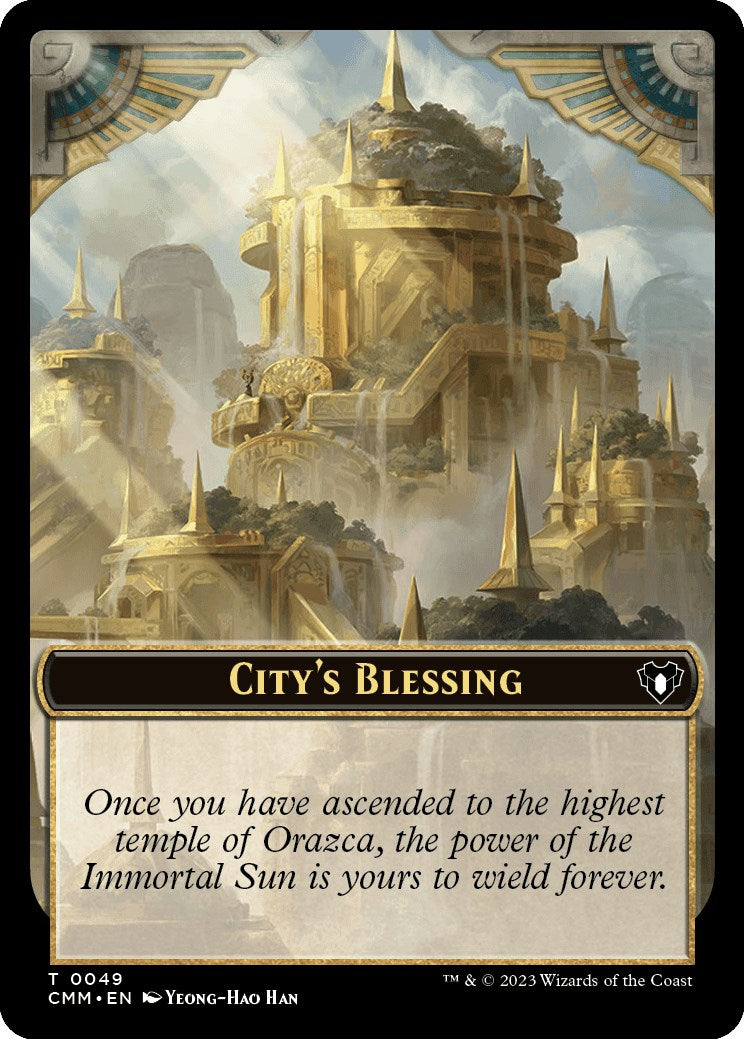 City's Blessing // Rat Double-Sided Token [Commander Masters Tokens] | Gaming Infinity