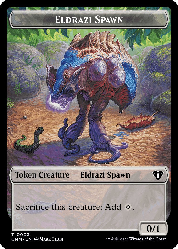 Eldrazi Spawn // Phyrexian Germ Double-Sided Token [Commander Masters Tokens] | Gaming Infinity