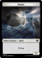 Spirit (0010) // Cat (0005) Double-Sided Token [Commander Masters Tokens] | Gaming Infinity