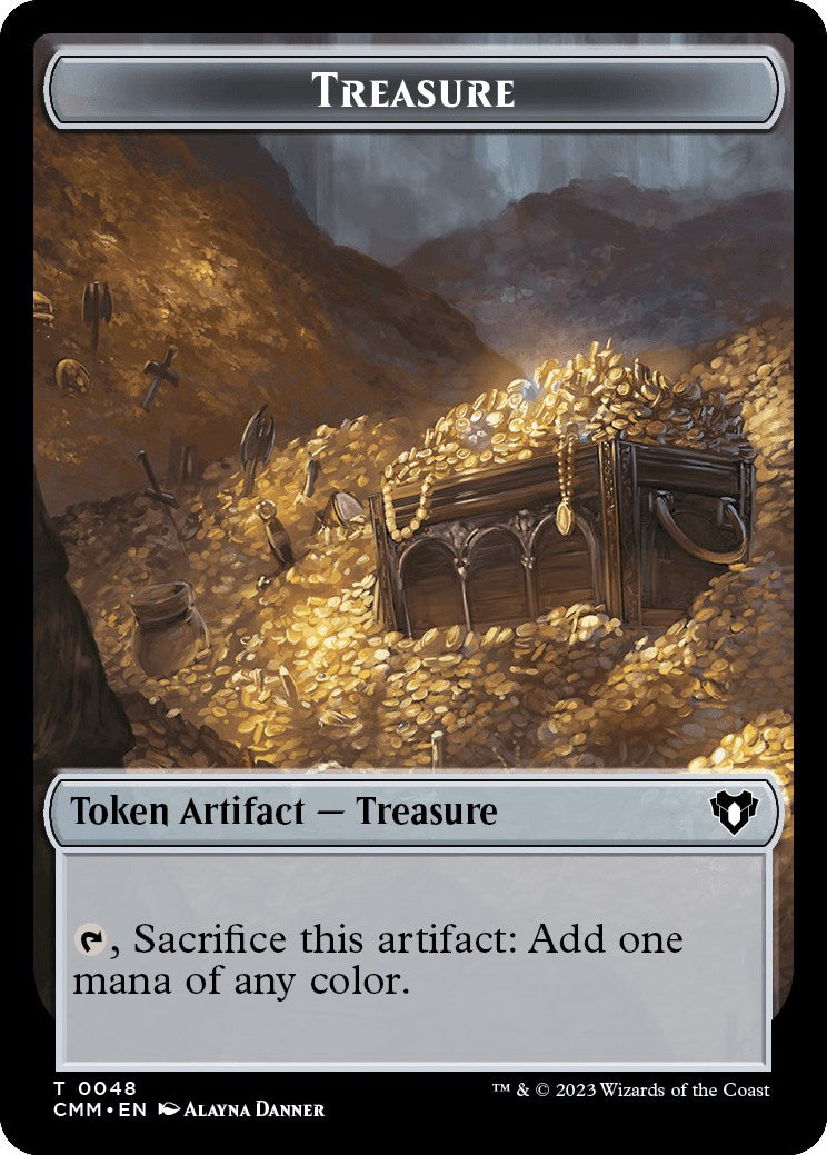 Treasure // Construct (0042) Double-Sided Token [Commander Masters Tokens] | Gaming Infinity