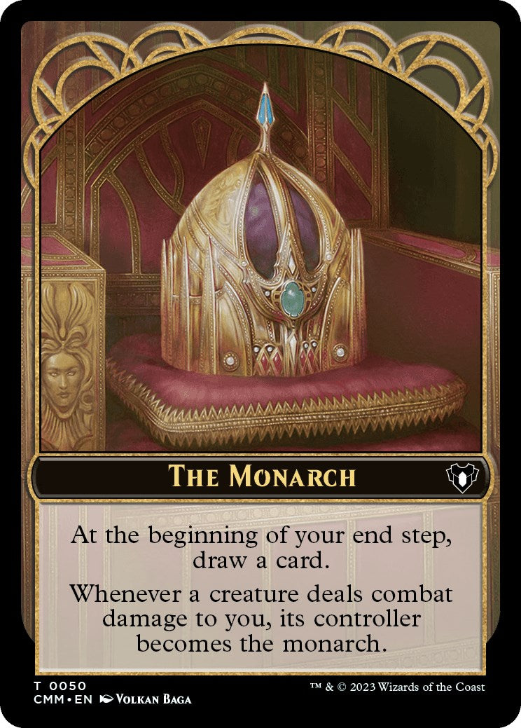 The Monarch // Elf Druid Double-Sided Token [Commander Masters Tokens] | Gaming Infinity