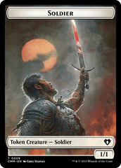 Soldier // Dragon (0020) Double-Sided Token [Commander Masters Tokens] | Gaming Infinity