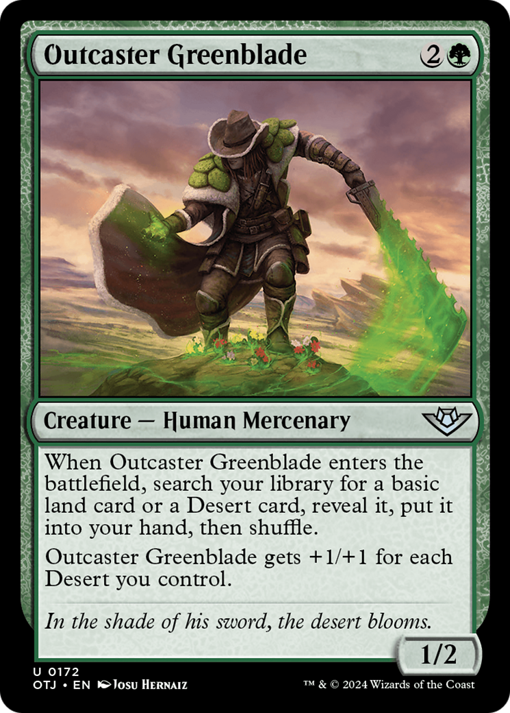 Outcaster Greenblade [Outlaws of Thunder Junction] | Gaming Infinity