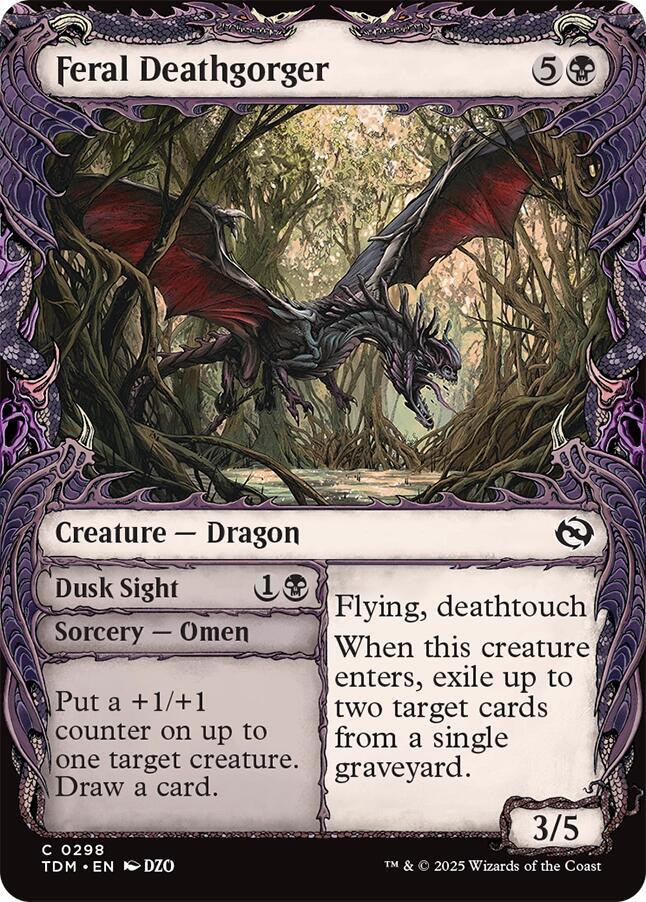 Feral Deathgorger (Showcase) [Tarkir: Dragonstorm] | Gaming Infinity