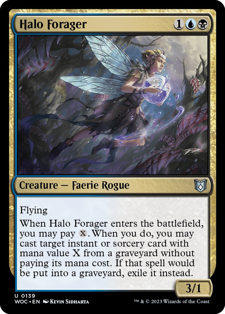 Halo Forager [Wilds of Eldraine Commander] | Gaming Infinity