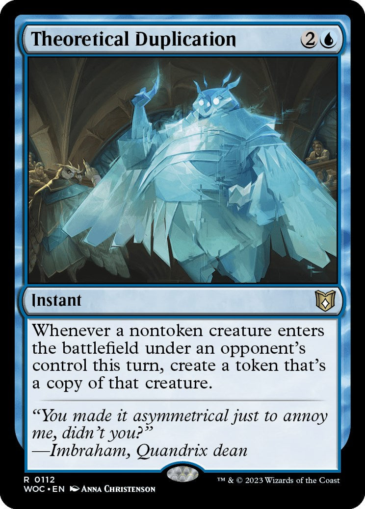 Theoretical Duplication [Wilds of Eldraine Commander] | Gaming Infinity