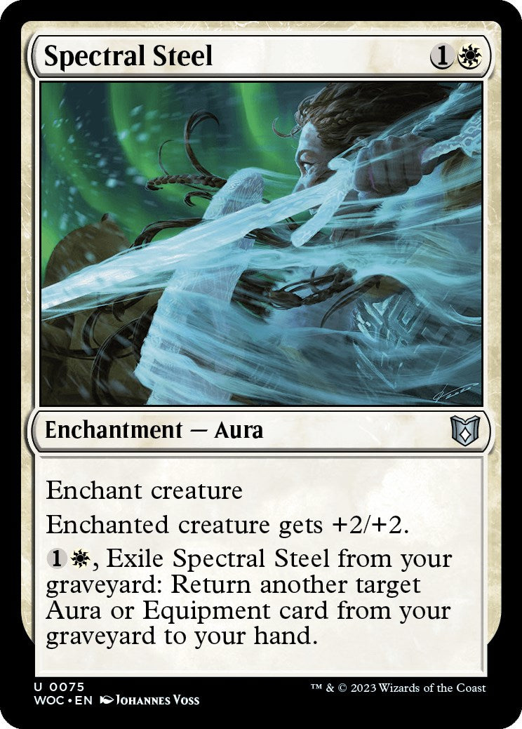 Spectral Steel [Wilds of Eldraine Commander] | Gaming Infinity