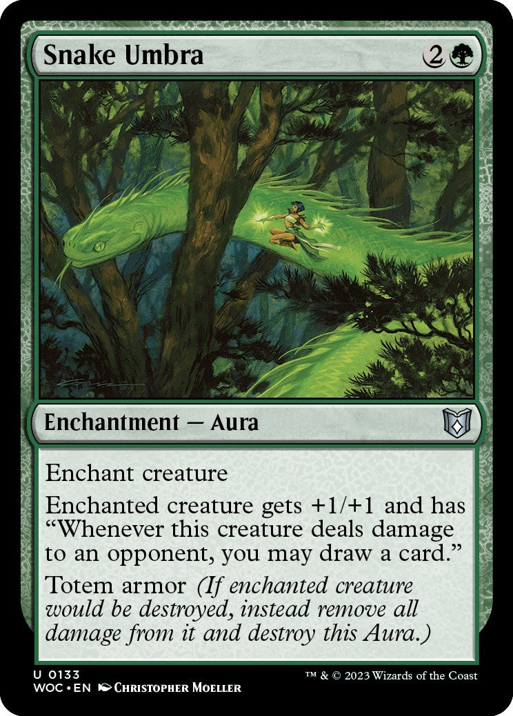 Snake Umbra [Wilds of Eldraine Commander] | Gaming Infinity