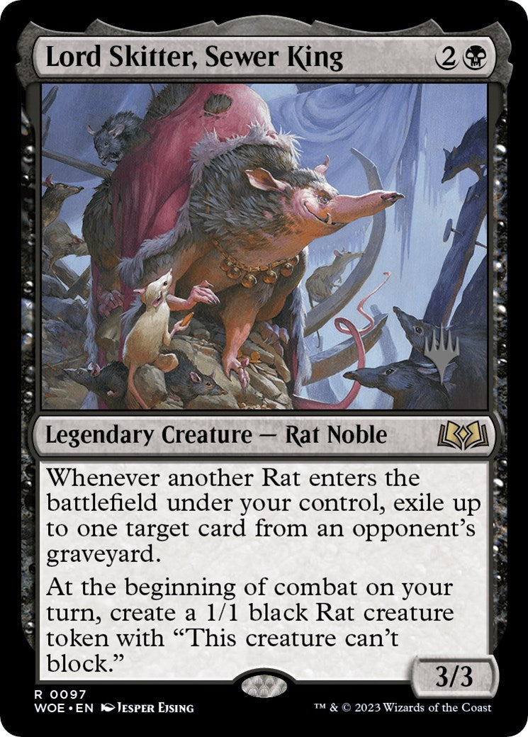 Lord Skitter, Sewer King (Promo Pack) [Wilds of Eldraine Promos] | Gaming Infinity