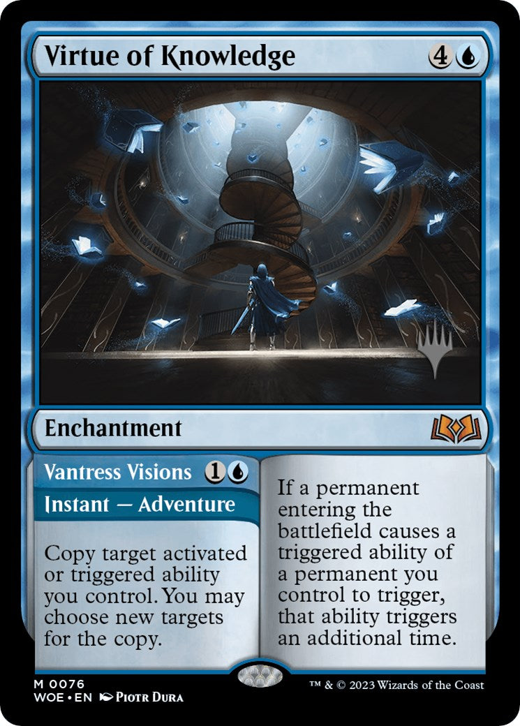 Virtue of Knowledge // Vantress Visions (Promo Pack) [Wilds of Eldraine Promos] | Gaming Infinity