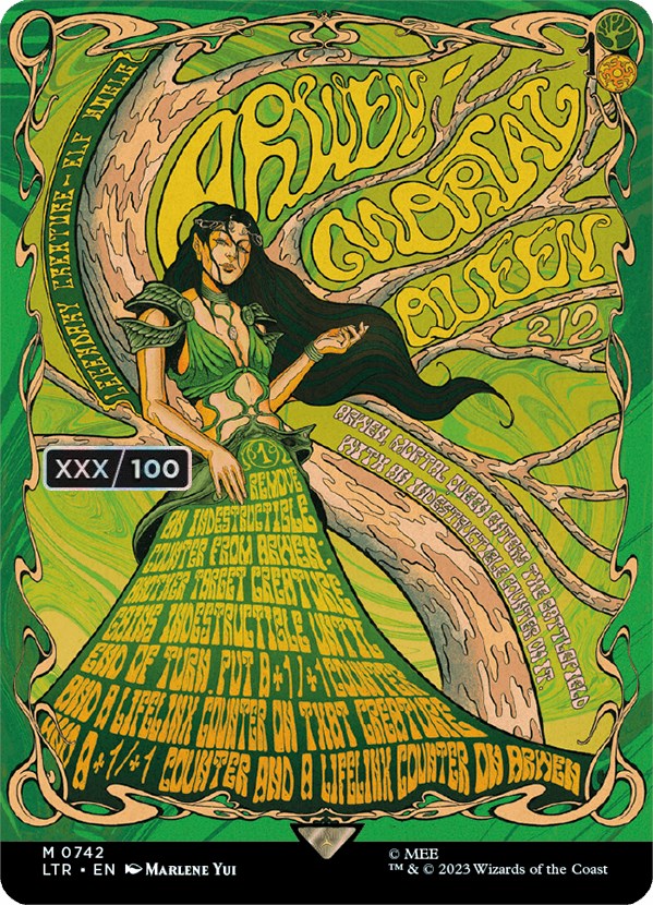 Arwen, Mortal Queen (Borderless Poster) (Serialized) [The Lord of the Rings: Tales of Middle-Earth] | Gaming Infinity