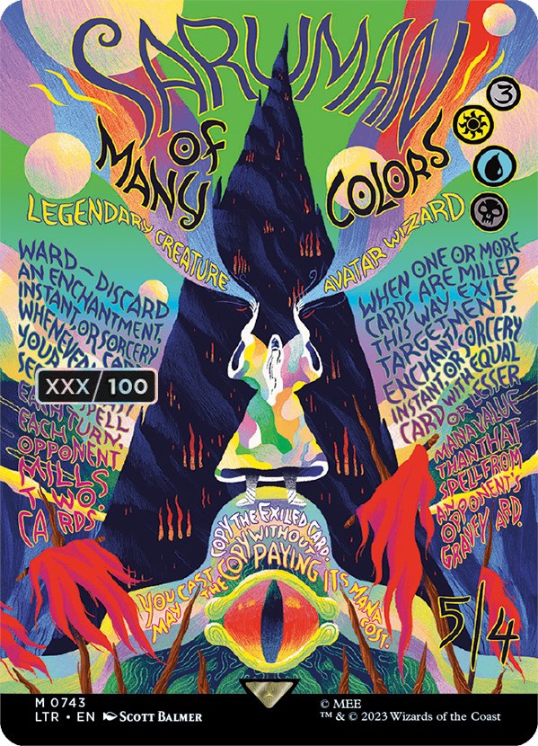 Saruman of Many Colors (Borderless Poster) (Serialized) [The Lord of the Rings: Tales of Middle-Earth] | Gaming Infinity