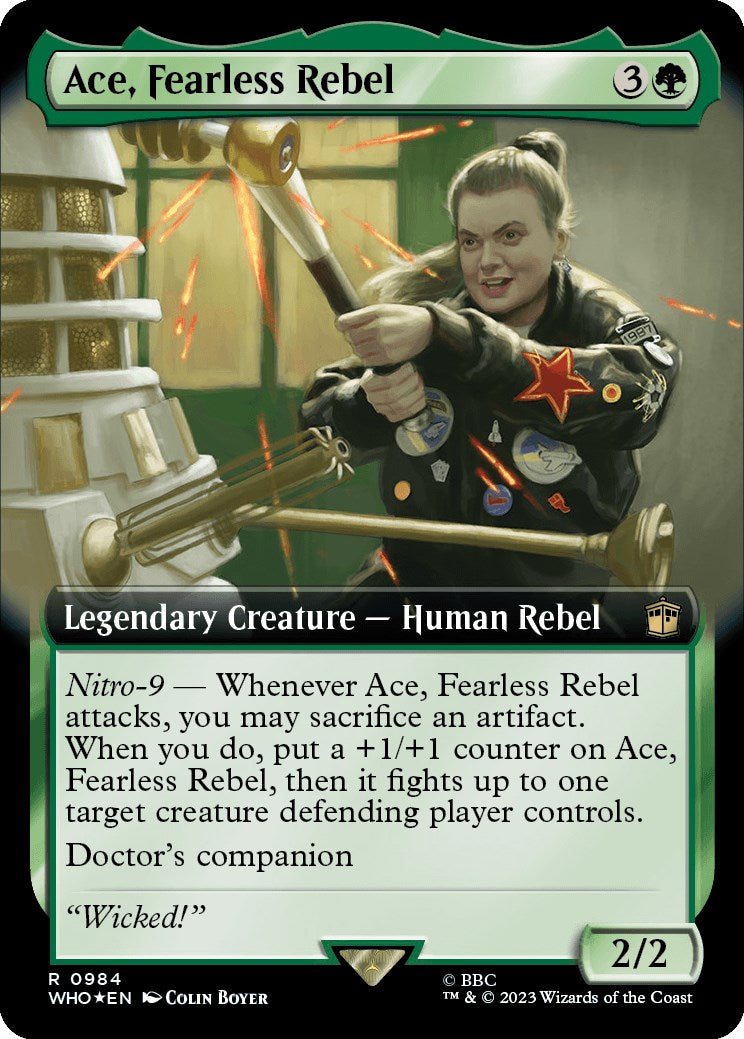 Ace, Fearless Rebel (Extended Art) (Surge Foil) [Doctor Who] | Gaming Infinity