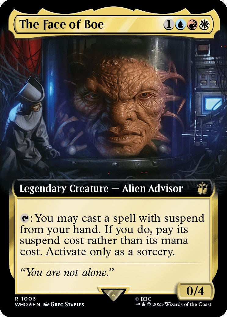 The Face of Boe (Extended Art) (Surge Foil) [Doctor Who] | Gaming Infinity
