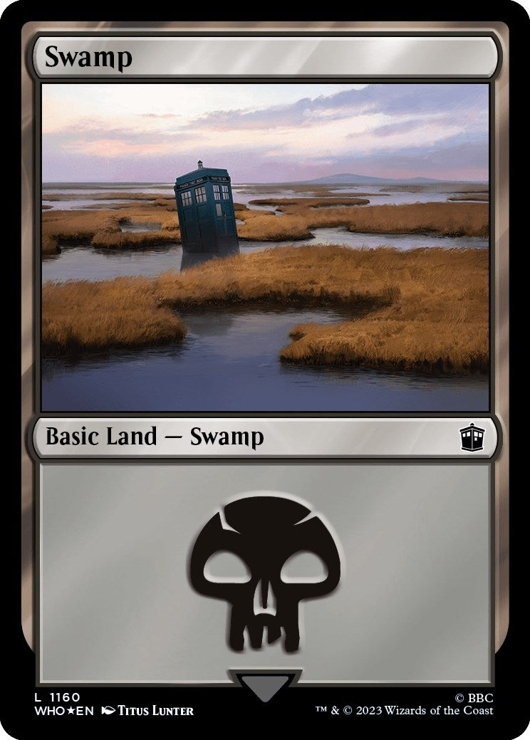 Swamp (1160) (Surge Foil) [Doctor Who] | Gaming Infinity