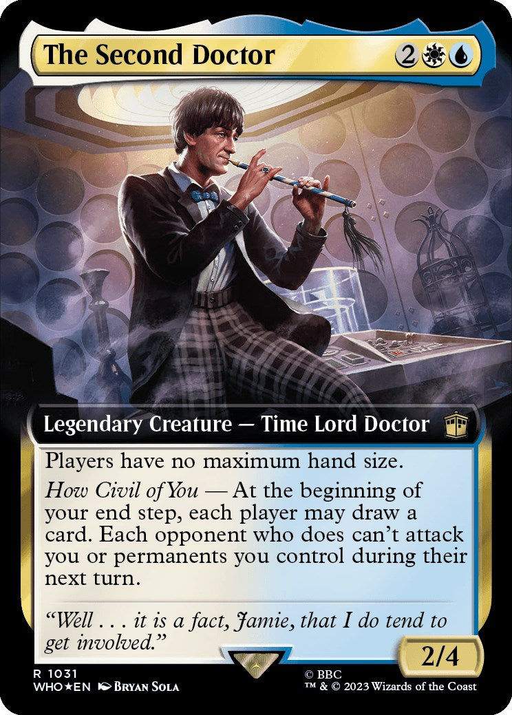 The Second Doctor (Extended Art) (Surge Foil) [Doctor Who] | Gaming Infinity