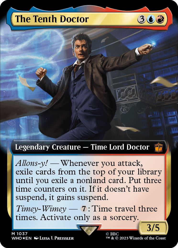 The Tenth Doctor (Extended Art) (Surge Foil) [Doctor Who] | Gaming Infinity