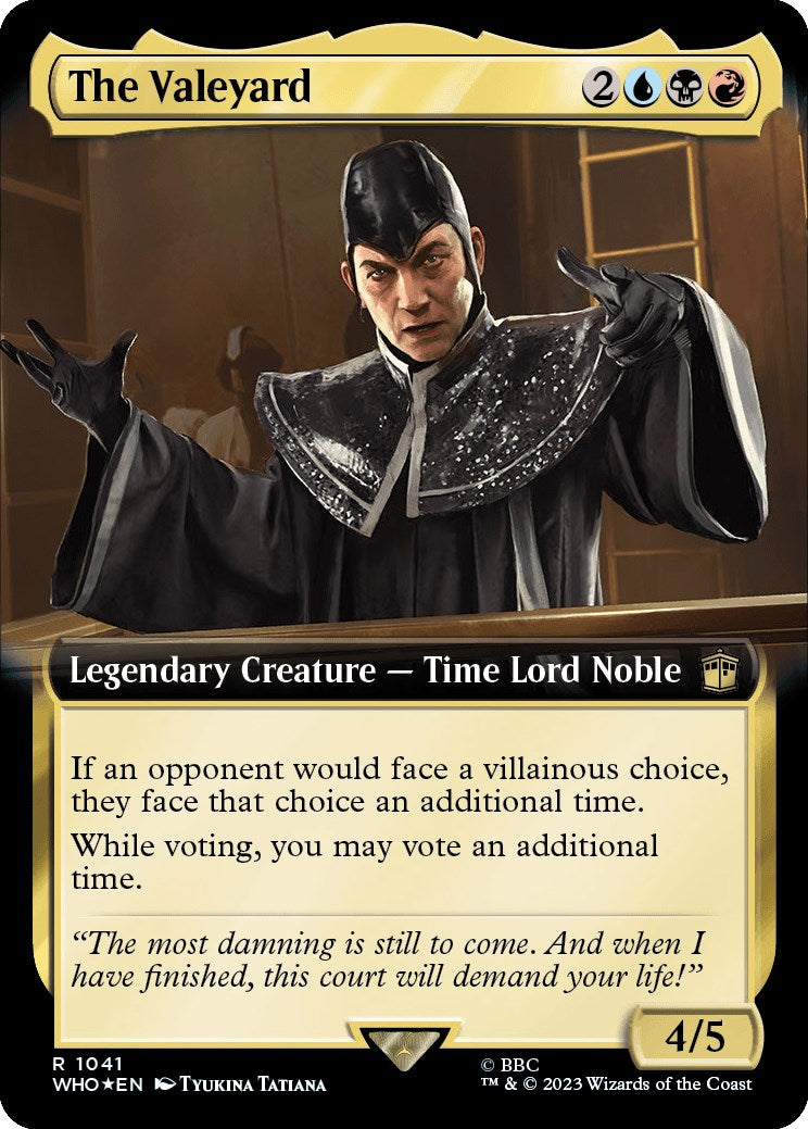 The Valeyard (Extended Art) (Surge Foil) [Doctor Who] | Gaming Infinity