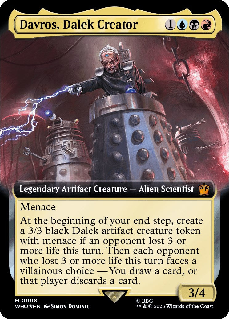 Davros, Dalek Creator (Extended Art) (Surge Foil) [Doctor Who] | Gaming Infinity