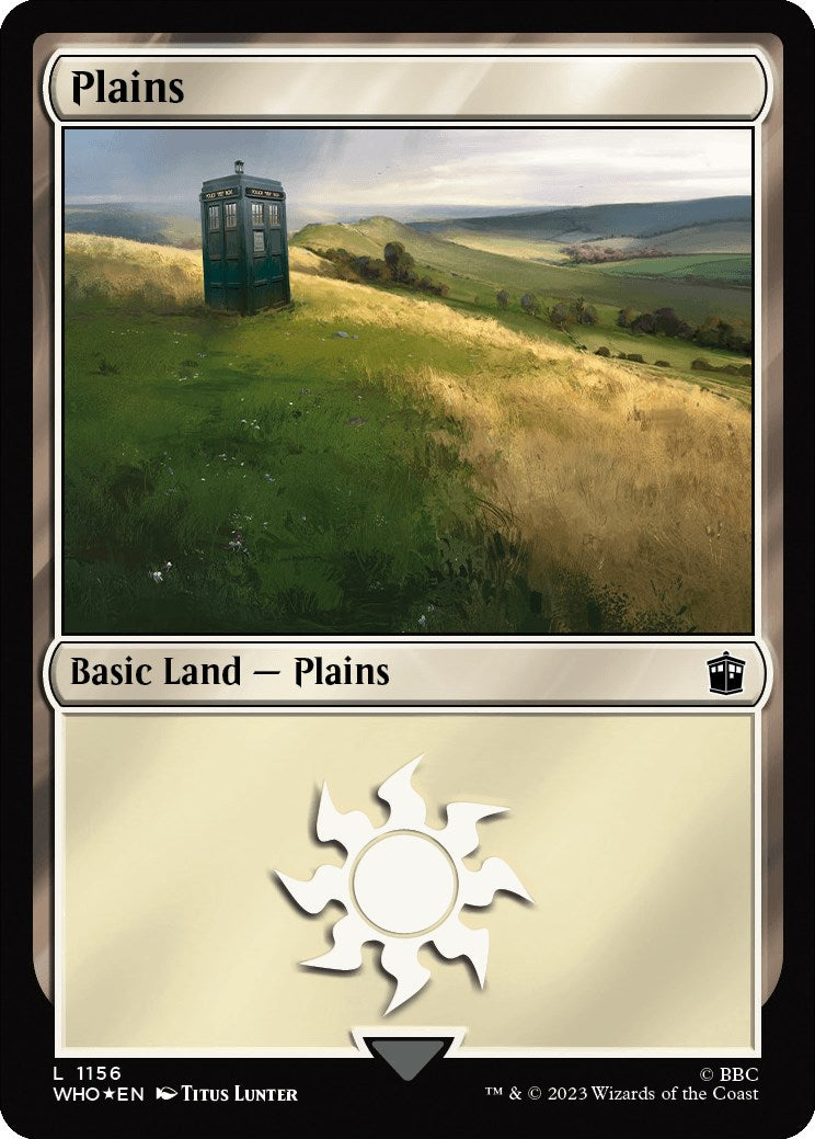 Plains (1156) (Surge Foil) [Doctor Who] | Gaming Infinity