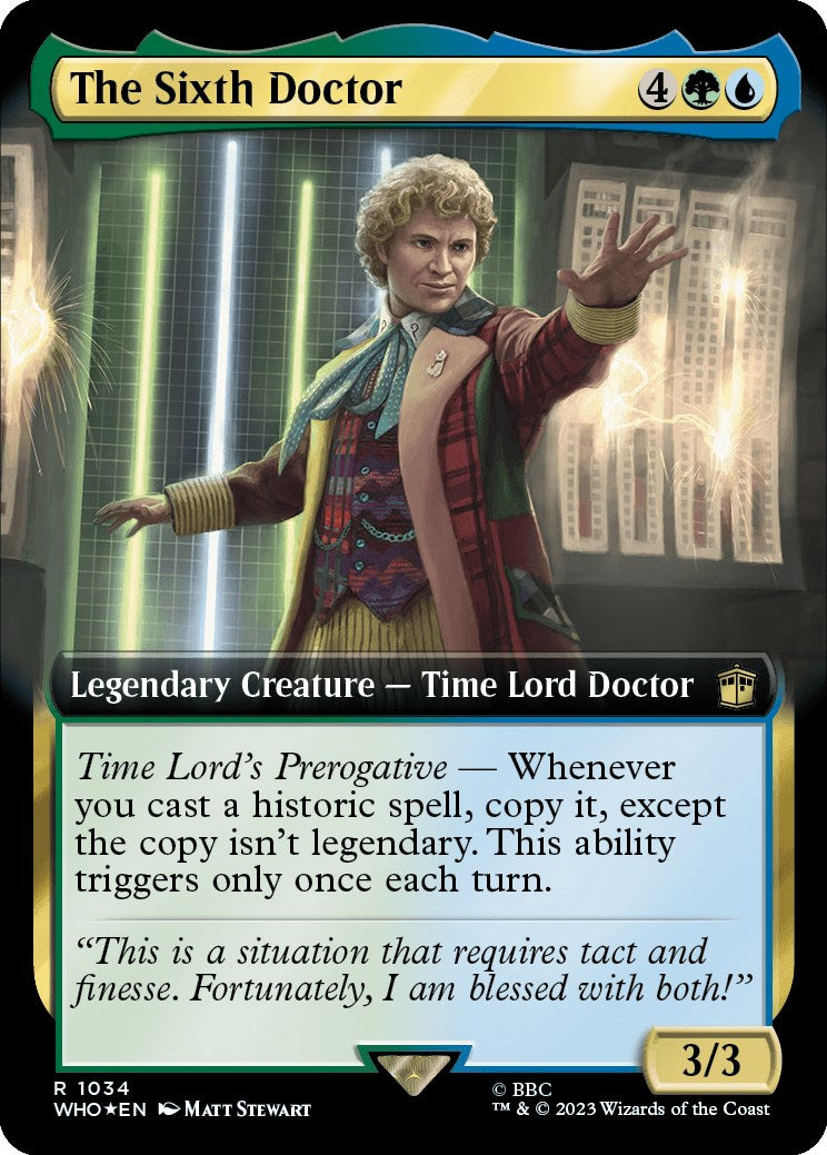 The Sixth Doctor (Extended Art) (Surge Foil) [Doctor Who] | Gaming Infinity