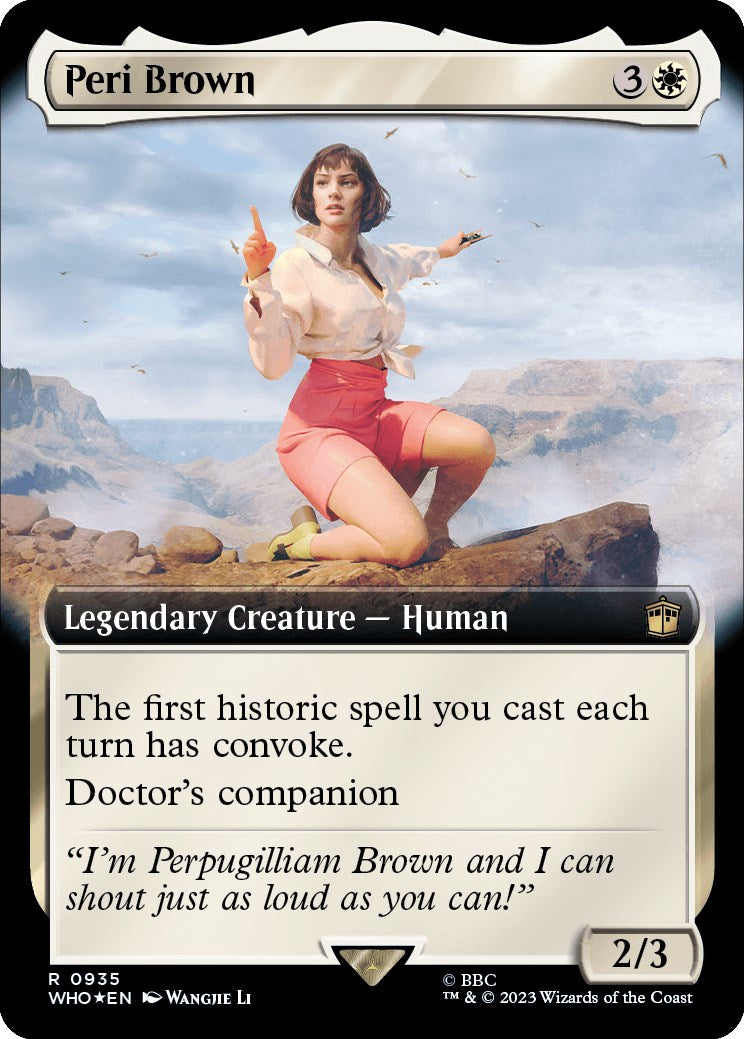 Peri Brown (Extended Art) (Surge Foil) [Doctor Who] | Gaming Infinity