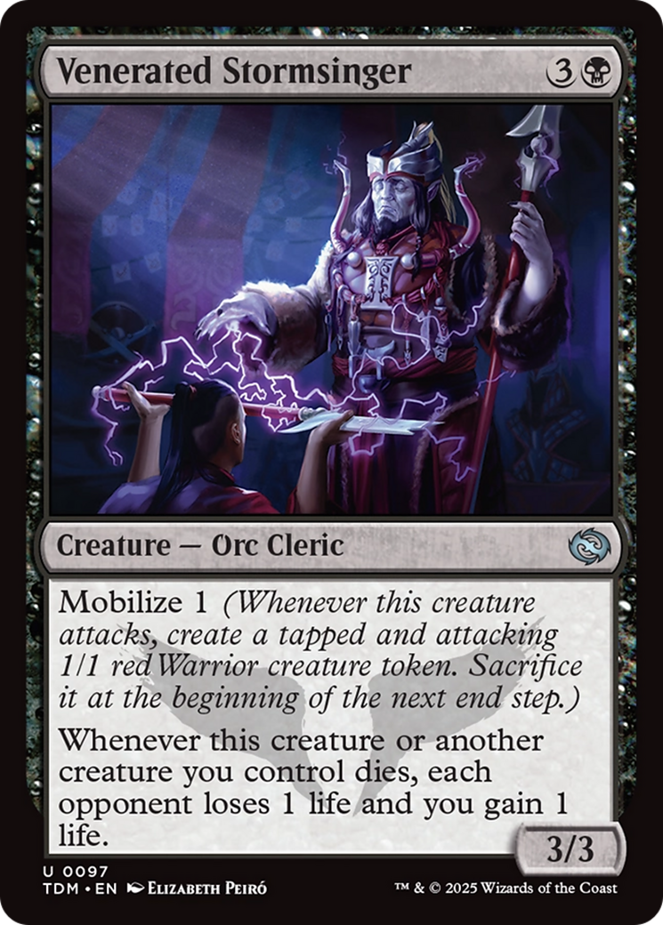 Venerated Stormsinger [Tarkir: Dragonstorm] | Gaming Infinity