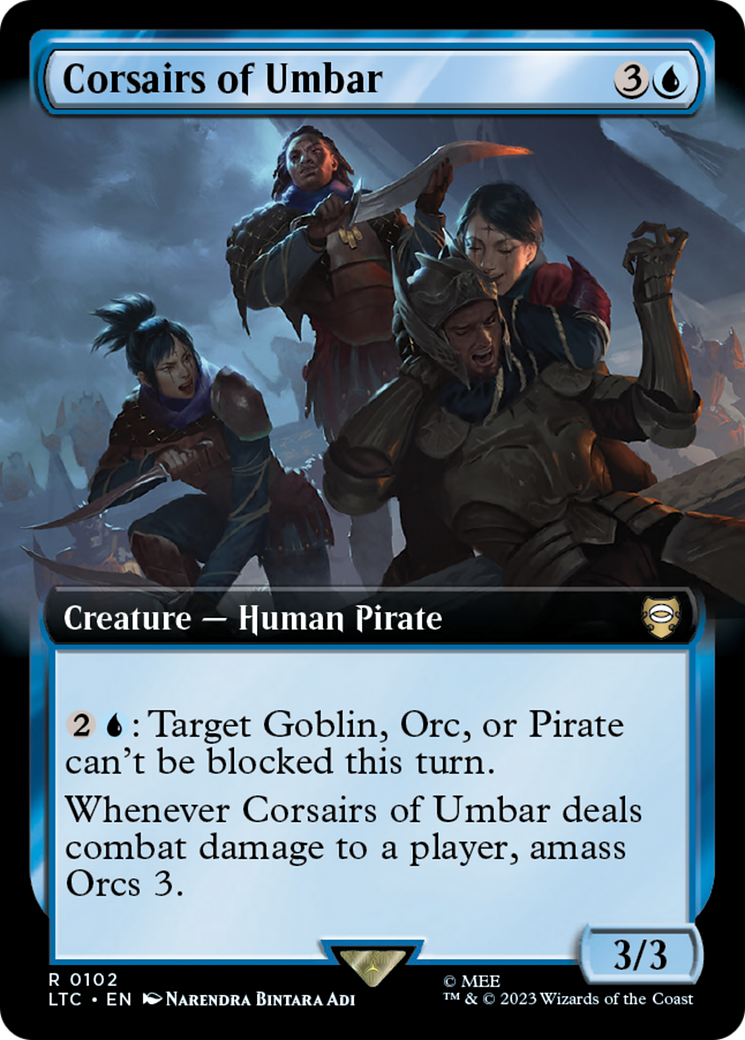 Corsairs of Umbar (Extended Art) [The Lord of the Rings: Tales of Middle-Earth Commander] | Gaming Infinity