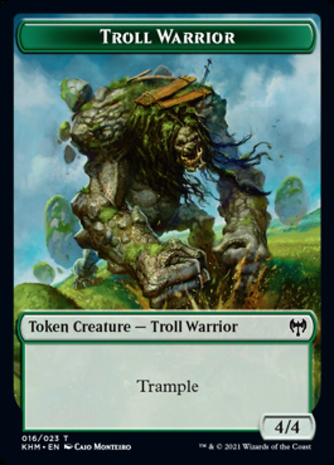 Troll Warrior Token [Kaldheim Tokens] | Gaming Infinity