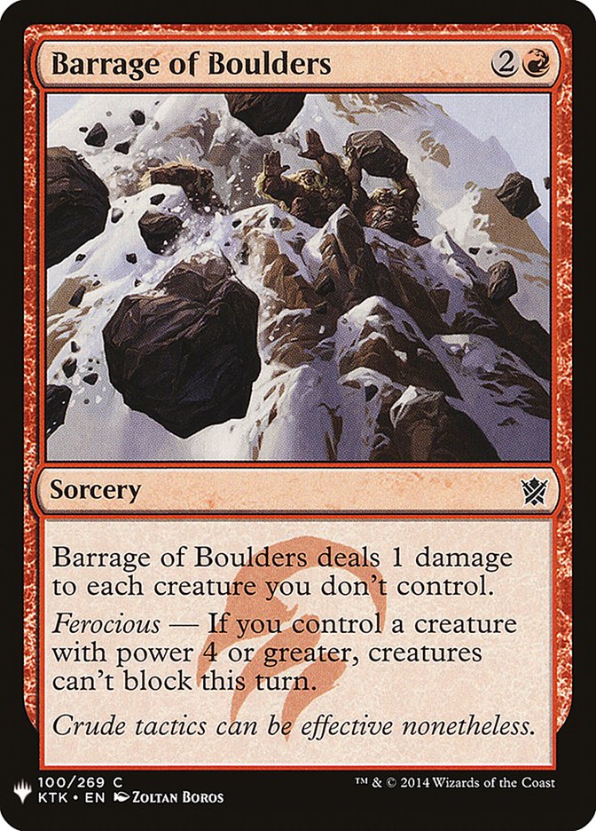 Barrage of Boulders [Mystery Booster] | Gaming Infinity