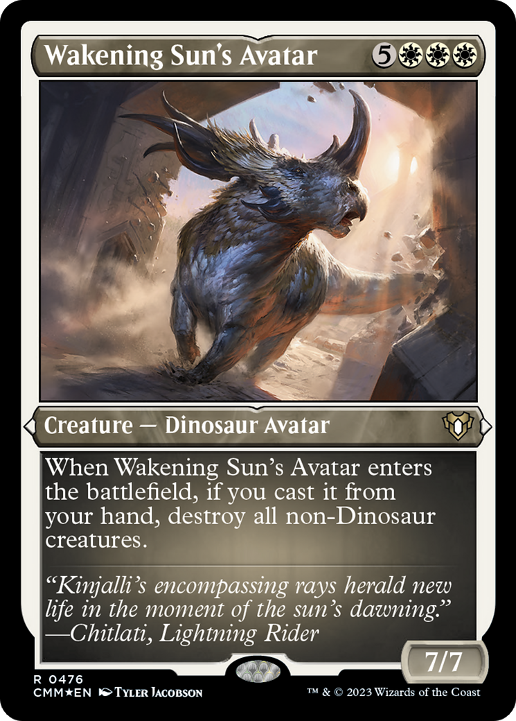 Wakening Sun's Avatar (Foil Etched) [Commander Masters] | Gaming Infinity