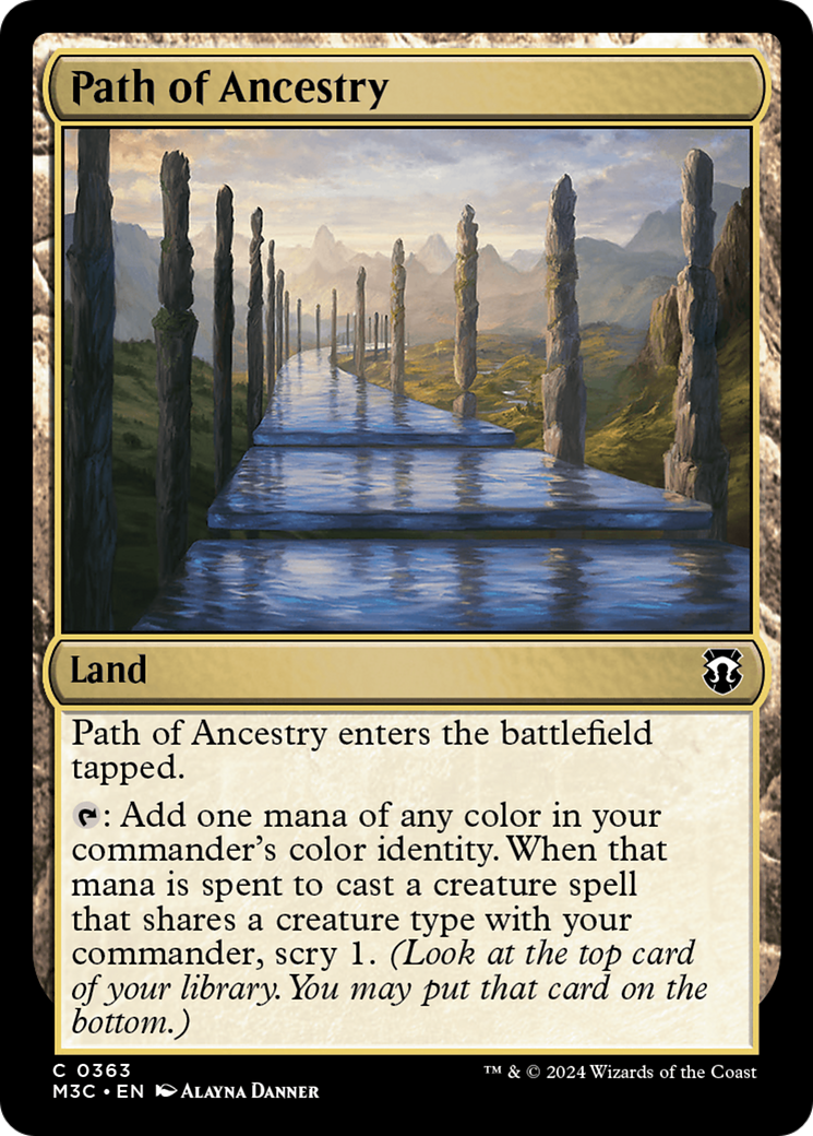 Path of Ancestry (Ripple Foil) [Modern Horizons 3 Commander] | Gaming Infinity