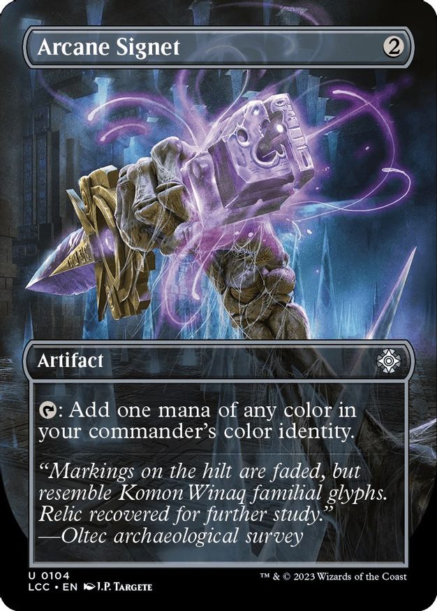 Arcane Signet (Borderless) [The Lost Caverns of Ixalan Commander] | Gaming Infinity