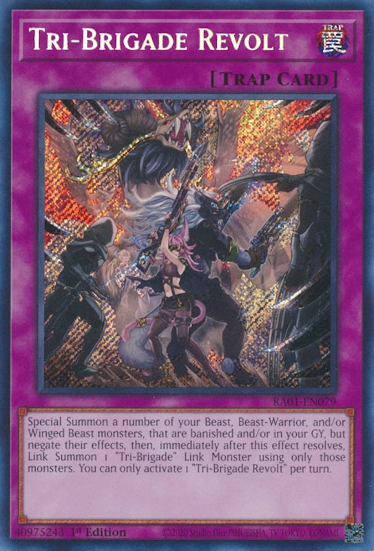 Tri-Brigade Revolt [RA01-EN079] Secret Rare | Gaming Infinity