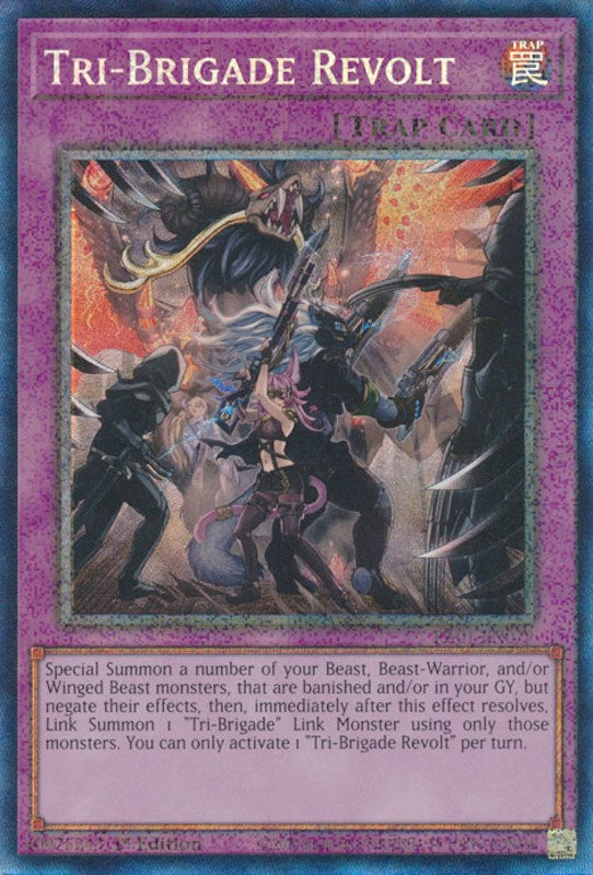 Tri-Brigade Revolt [RA01-EN079] Prismatic Collector's Rare | Gaming Infinity