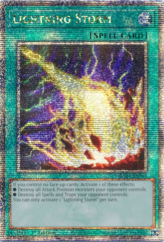 Lightning Storm [RA01-EN061] Quarter Century Secret Rare | Gaming Infinity