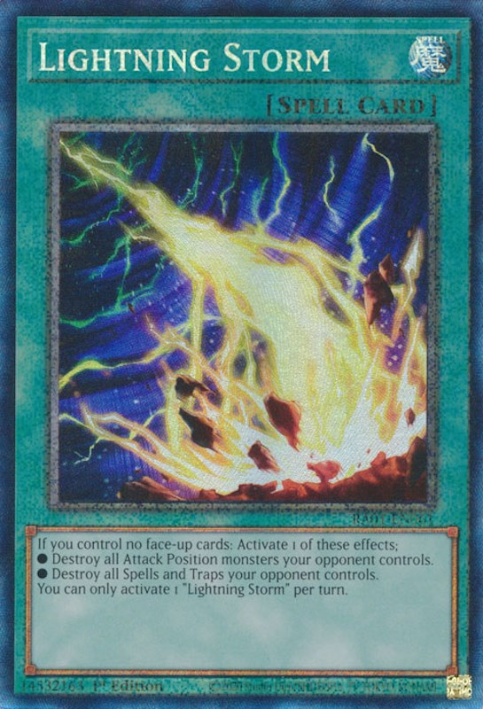 Lightning Storm [RA01-EN061] Prismatic Collector's Rare | Gaming Infinity
