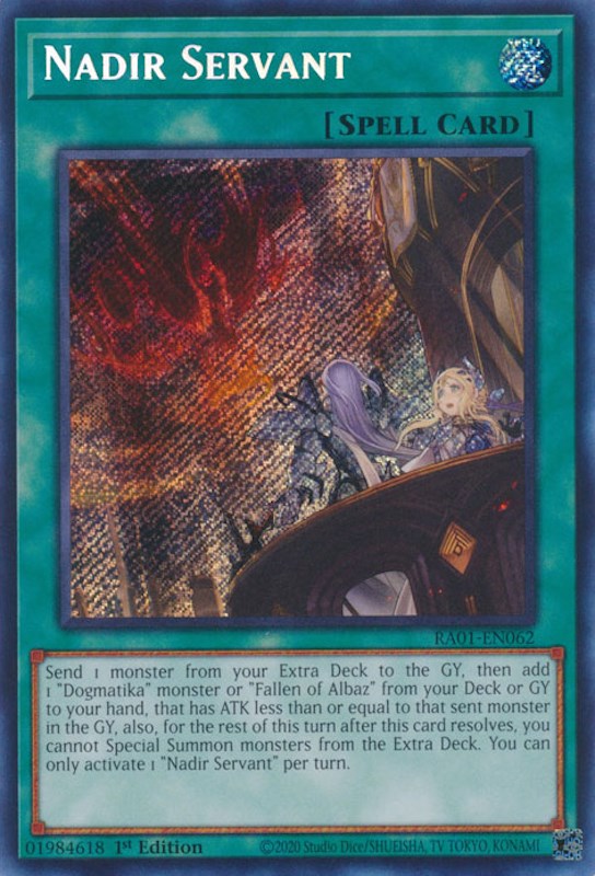 Nadir Servant [RA01-EN062] Secret Rare | Gaming Infinity