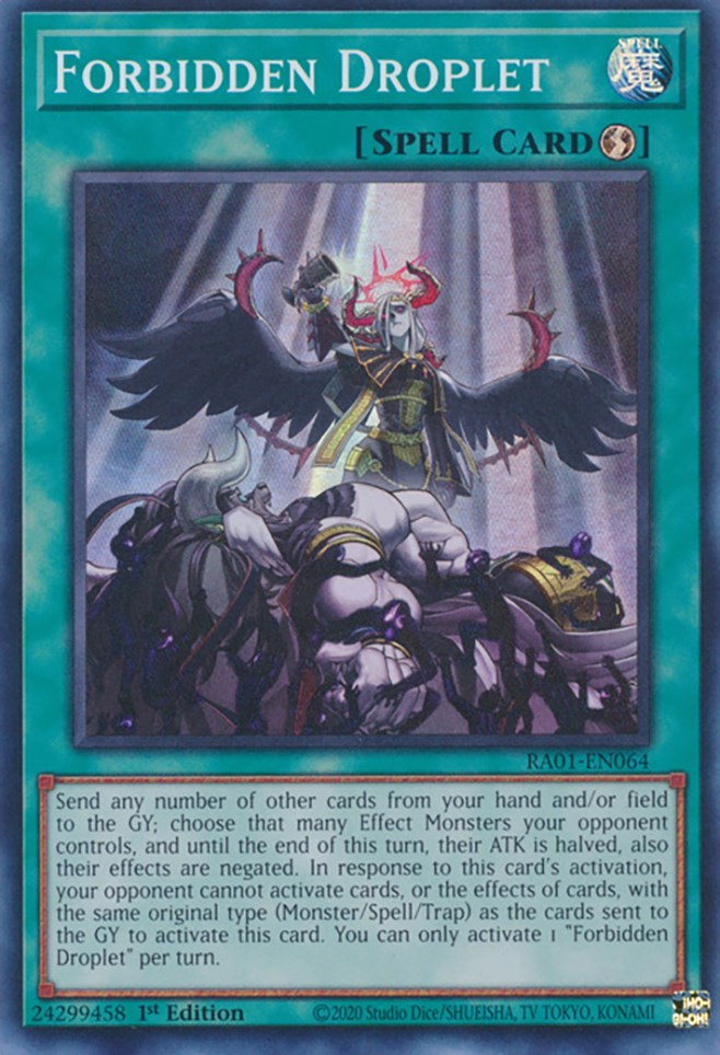 Forbidden Droplet [RA01-EN064] Super Rare | Gaming Infinity