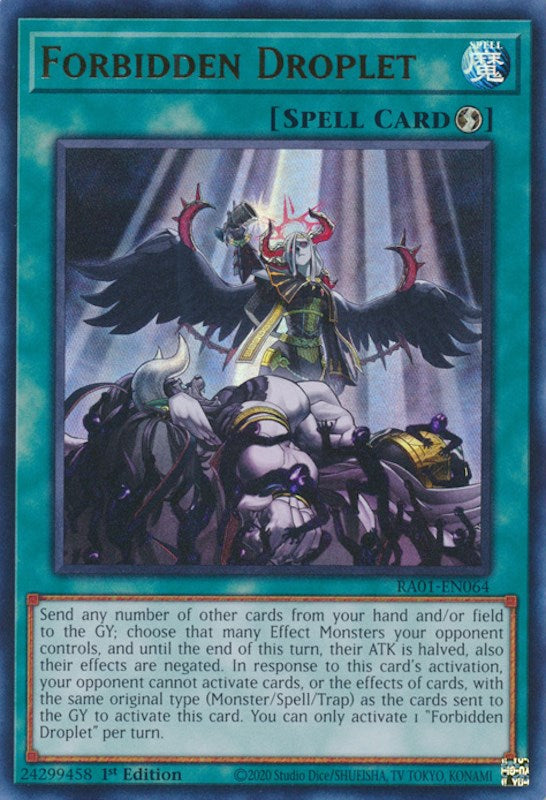 Forbidden Droplet [RA01-EN064] Ultra Rare | Gaming Infinity