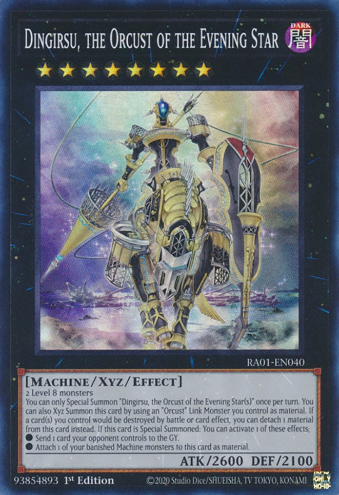Dingirsu, the Orcust of the Evening Star [RA01-EN040] Super Rare | Gaming Infinity