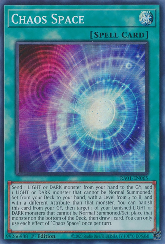 Chaos Space [RA01-EN065] Super Rare | Gaming Infinity