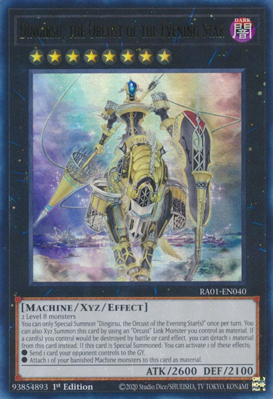 Dingirsu, the Orcust of the Evening Star [RA01-EN040] Ultra Rare | Gaming Infinity
