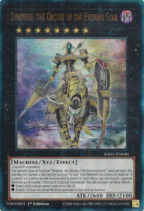 Dingirsu, the Orcust of the Evening Star [RA01-EN040] Prismatic Ultimate Rare | Gaming Infinity