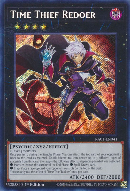 Time Thief Redoer [RA01-EN041] Secret Rare | Gaming Infinity