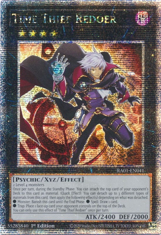 Time Thief Redoer [RA01-EN041] Quarter Century Secret Rare | Gaming Infinity