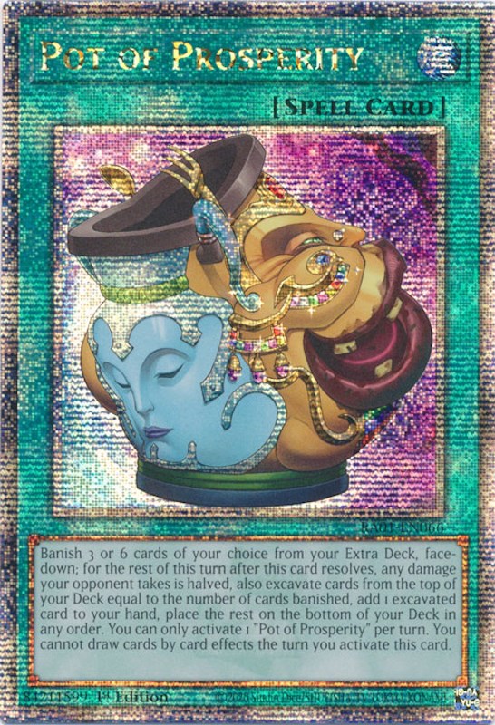 Pot of Prosperity [RA01-EN066] Quarter Century Secret Rare | Gaming Infinity