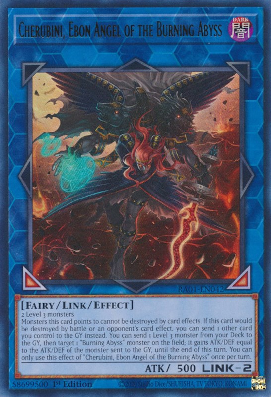 Cherubini, Ebon Angel of the Burning Abyss [RA01-EN042] Ultra Rare | Gaming Infinity