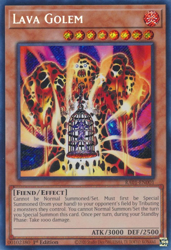 Lava Golem [RA01-EN001] Secret Rare | Gaming Infinity