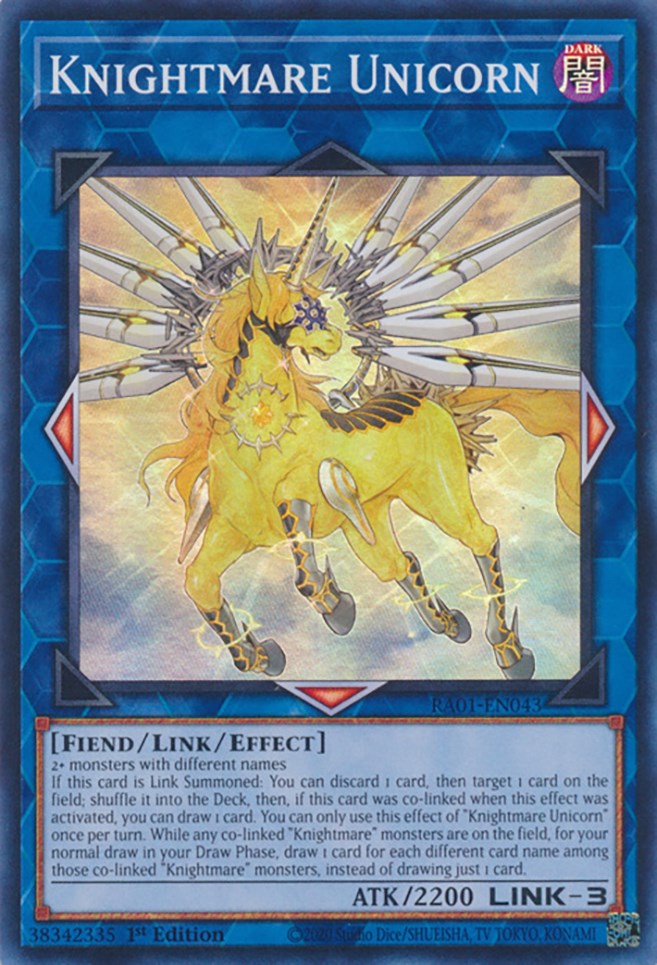 Knightmare Unicorn [RA01-EN043] Super Rare | Gaming Infinity